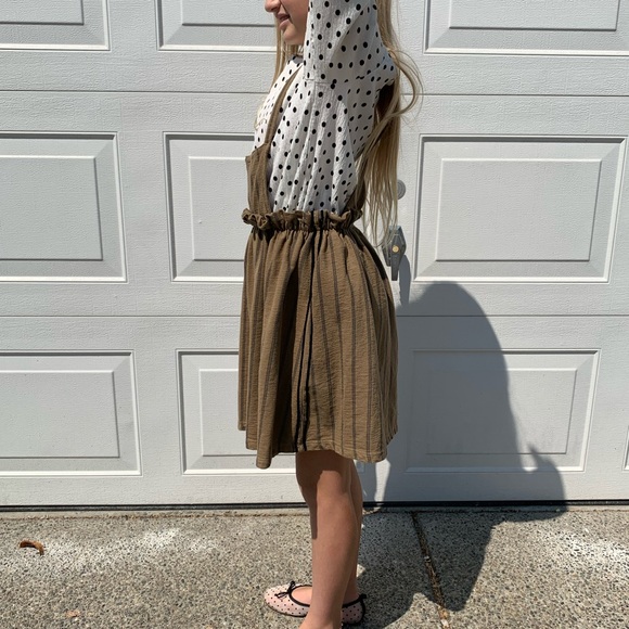 Zara apron dress with two straps girl size 11-12 - Picture 14 of 16